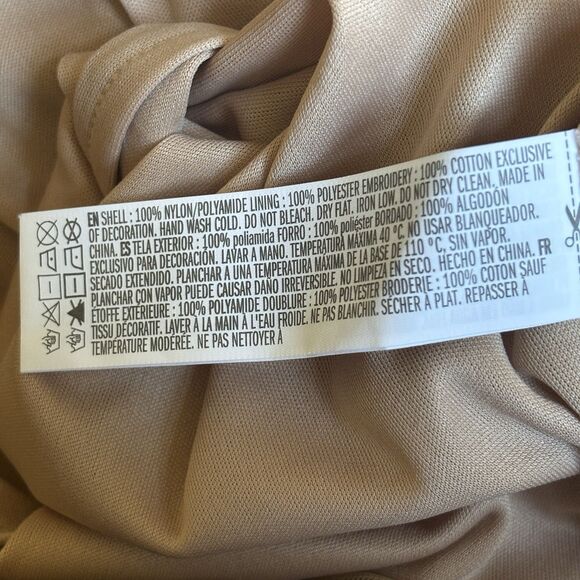 Embroidered Babydoll Maxi Dress Fairy Romantic Sheer Size Large Boho Mesh Lace - Picture 12 of 12